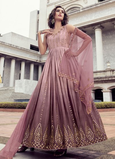 Exciting Chinon Mauve  Thread Gown 