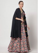 Exciting Silk Sequins Multi Colour Lehenga Choli
