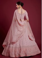 Exotic Pink Thread Trendy Lehenga Choli