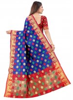 Exotic Silk Blue Traditional Designer Saree
