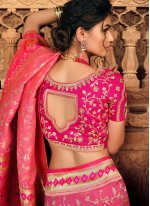Exotic Silk Hot Pink Designer Saree