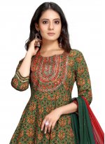 Exquisite Cotton Anarkali Salwar Kameez