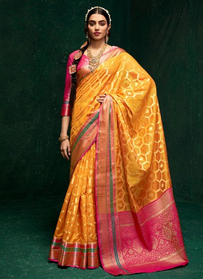 Exquisite Cotton Silk Woven Trendy Saree