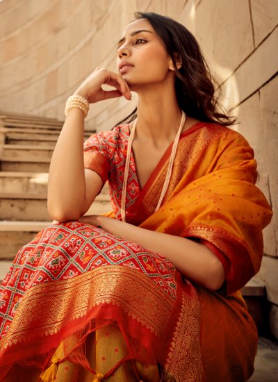 Exquisite Silk Party Designer Saree