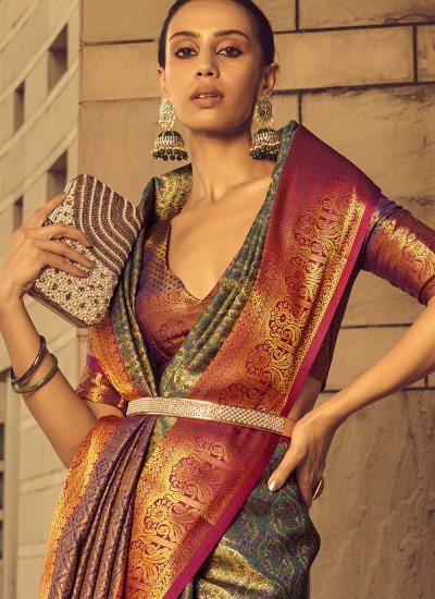 Extraordinary Banarasi Silk Contemporary Saree
