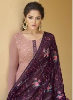 Extraordinary Faux Georgette Embroidered Designer Pakistani Suit