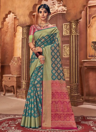 Extraordinary Weaving Patola Silk  Trendy Saree