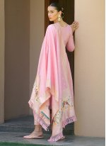 Extraordinary Zari Pink Banarasi Silk Salwar Suit