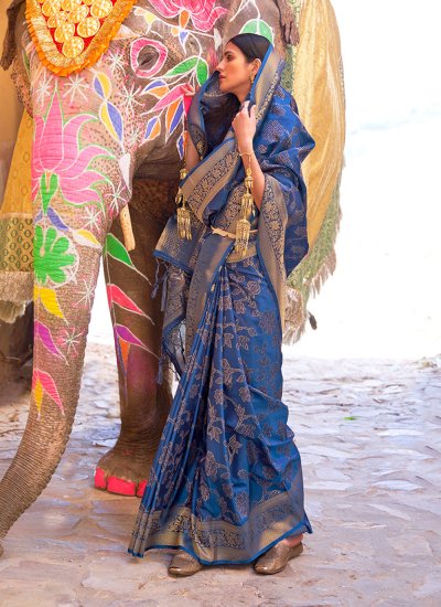Fab Silk Ceremonial Designer Traditional Saree