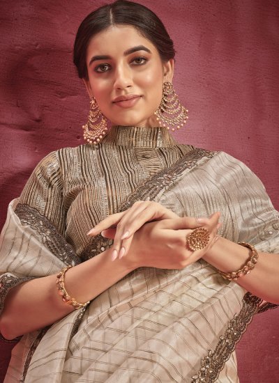 Fabulous Lace Wedding Designer Saree