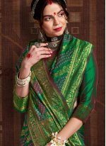 Fancy Fabric Green Traditional Designer Saree