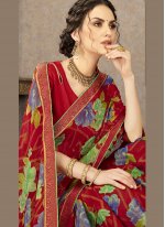 Fancy Fabric Multi Colour Trendy Saree