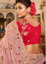 Fancy Fabric Pink Designer Traditional Saree