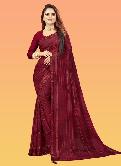 Buy Black Sarees for Women by Ri-wah Online | Ajio.com