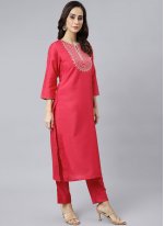 Fantastic Poly Silk Embroidered Pant Style Suit