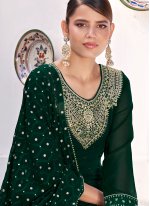 Fascinating Green Wedding Designer Pakistani Salwar Suit