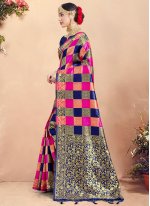 Fascinating Multi Colour Art Banarasi Silk Traditional Saree