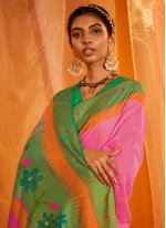 Fascinating Silk Woven Contemporary Style Saree