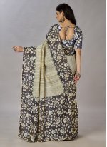 Fashionable Digital Print Jacquard Silk Classic Designer Saree