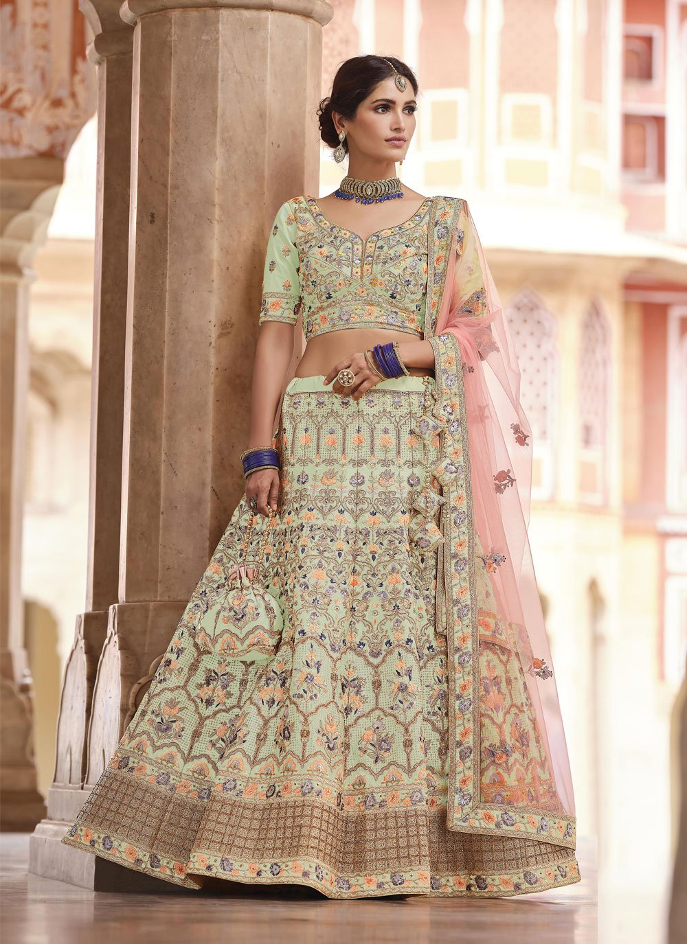 Trending | Mauve Lehenga Style Banarasi Silk Lehenga Choli and Mauve Lehenga  Style Banarasi Silk Chaniya Choli Online Shopping