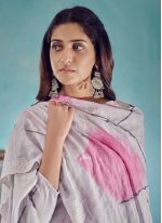 Festal Handwork Mauve  Cotton Trendy Salwar Suit