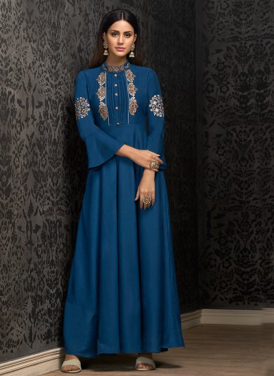 Fine Blue Festival Designer Gown