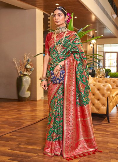 Fine Patola Silk  Designer Traditional Saree