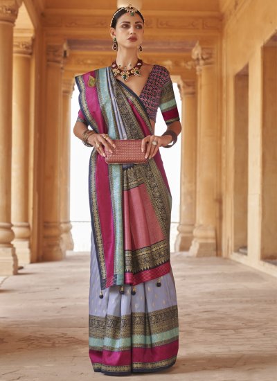 Flattering Silk Contemporary Saree