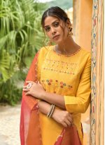 Flawless Embroidered Cotton Trendy Salwar Kameez