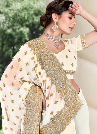 Flawless Embroidered Festival Trendy Saree
