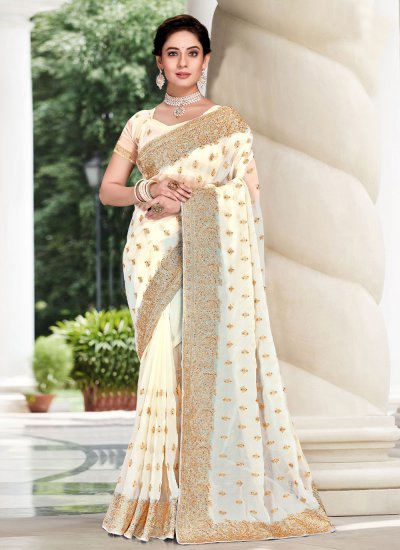Flawless Embroidered Festival Trendy Saree