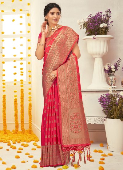 Flawless Embroidered Silk Trendy Saree