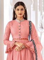 Floral Chinon Embroidered Salwar Suit