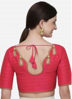 Fuchsia Sangeet Silk Designer Blouse