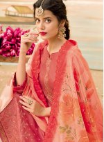 Genius Pink Silk Designer Pakistani Suit