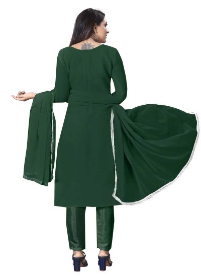 Georgette Green Trendy Salwar Suit