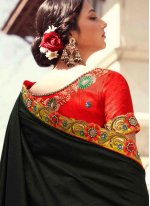 Gilded Designer Half N Half Saree For Mehndi