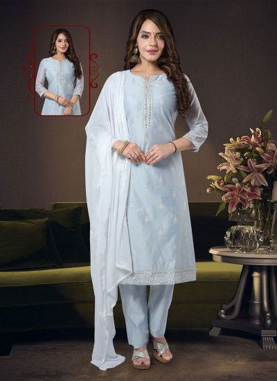 Gilded Embroidered Festival Salwar Suit