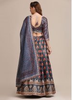 Gilded Printed Jacquard Silk Trendy Lehenga Choli