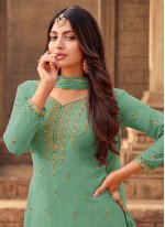 Girlish Faux Georgette Designer Pakistani Suit