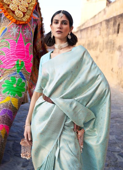 Girlish Handloom silk Traditional Saree