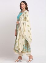 Glamorous Cotton Printed Anarkali Salwar Suit