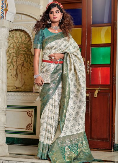 Gleaming Banarasi Silk Saree