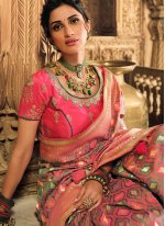 Gleaming Weaving Ceremonial Designer Saree