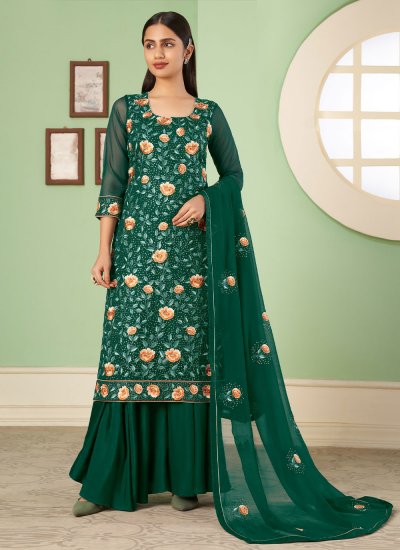 Glitzy Palazzo Salwar Suit For Ceremonial
