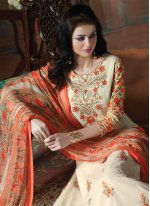 Glowing Resham Party Pant Style Suit