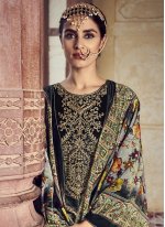 Graceful Embroidered Party Trendy Salwar Suit