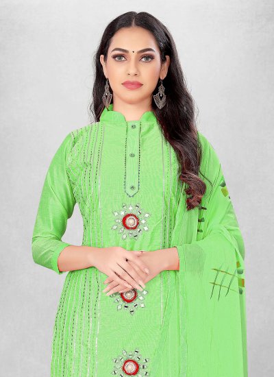 Graceful Green Trendy Salwar Kameez