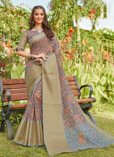 Graceful Printed Saree For Festival