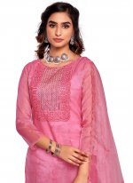 Grandiose Embroidered Pink Trendy Salwar Suit 